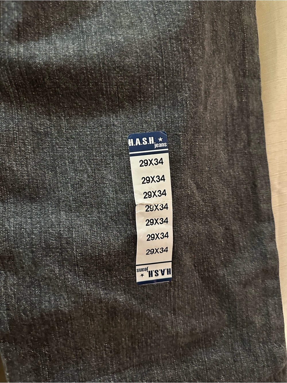 Vintage Y2K H.A.S.H. Jeans Dark Wash Straight Leg Denim Jeans NWT Women’s 29x34 - Picture 7 of 7